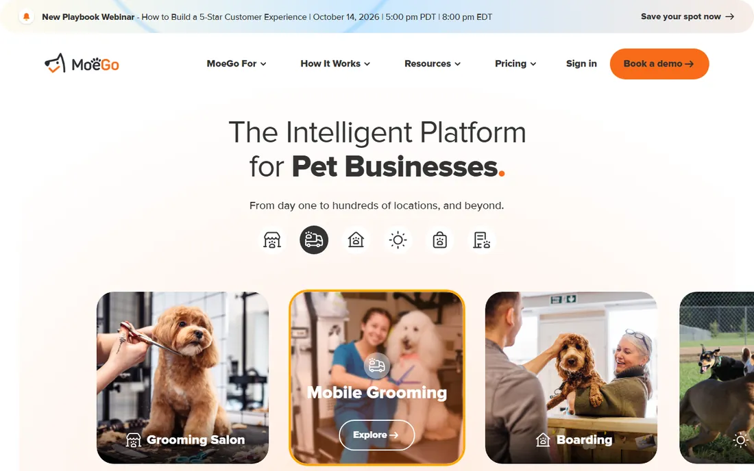 MoeGo homepage