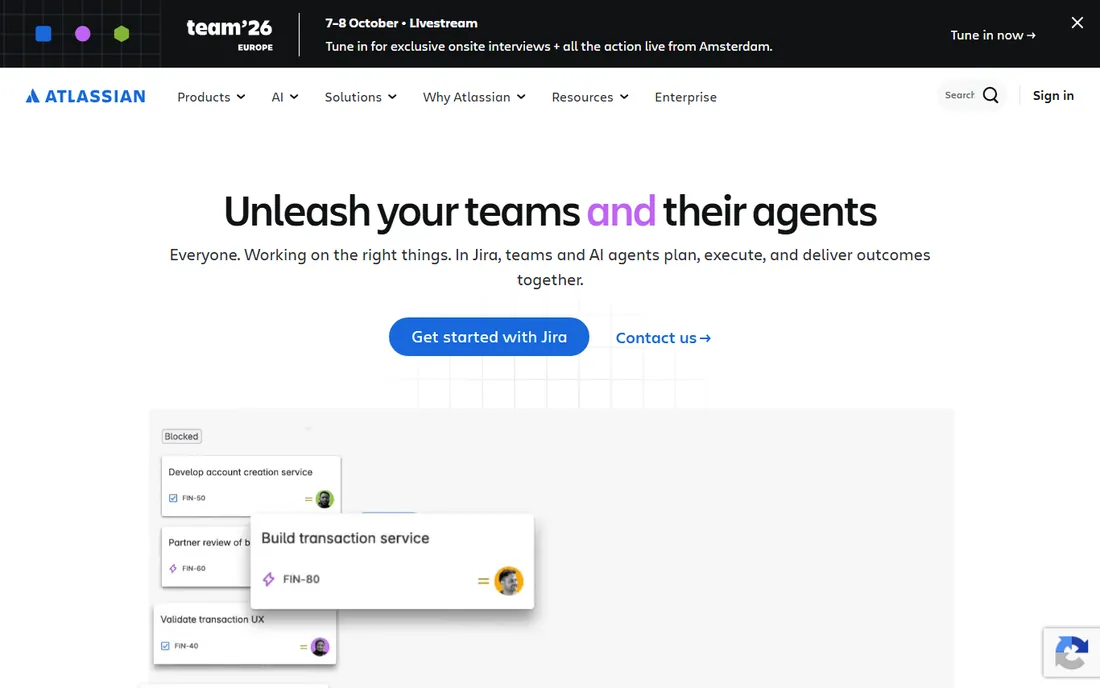 Confluence homepage