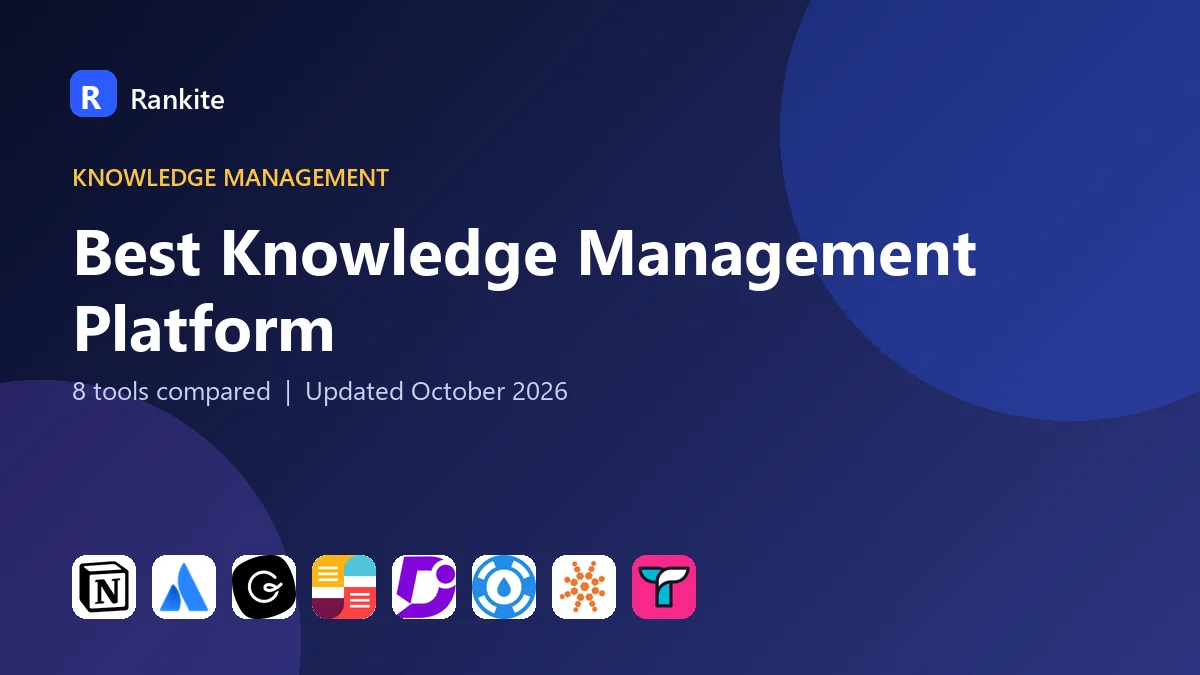 Best Knowledge Management Platform in 2026: 8 Tools Compared