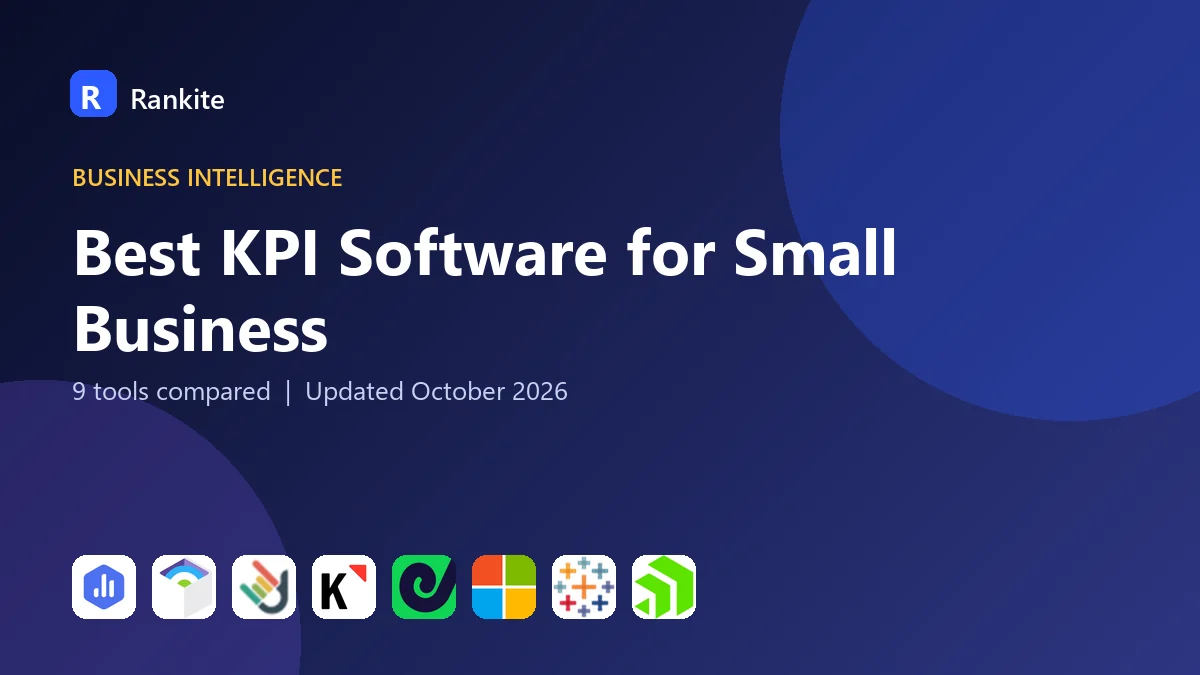 Best KPI Software for Small Business in 2026: 9 Tools Compared