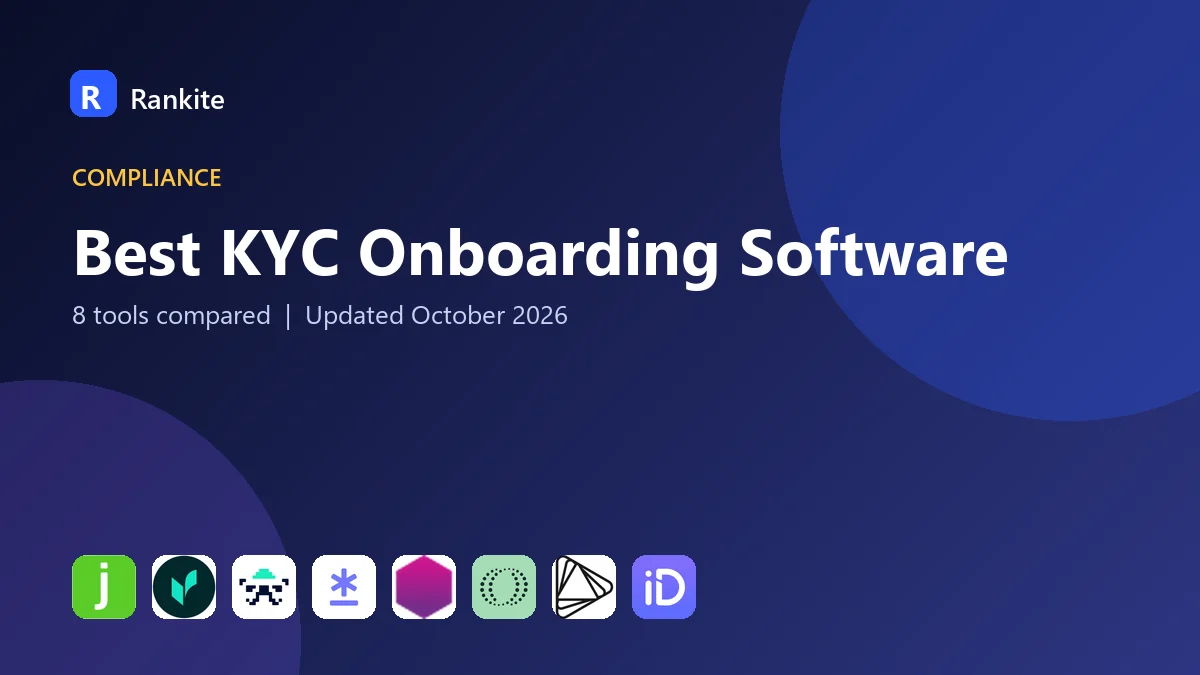 Best KYC Onboarding Software in 2026: 8 Tools Compared