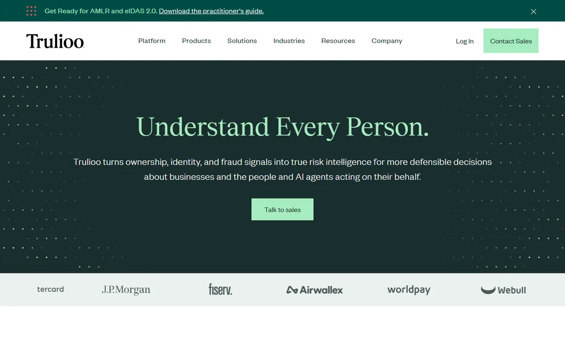 Trulioo homepage