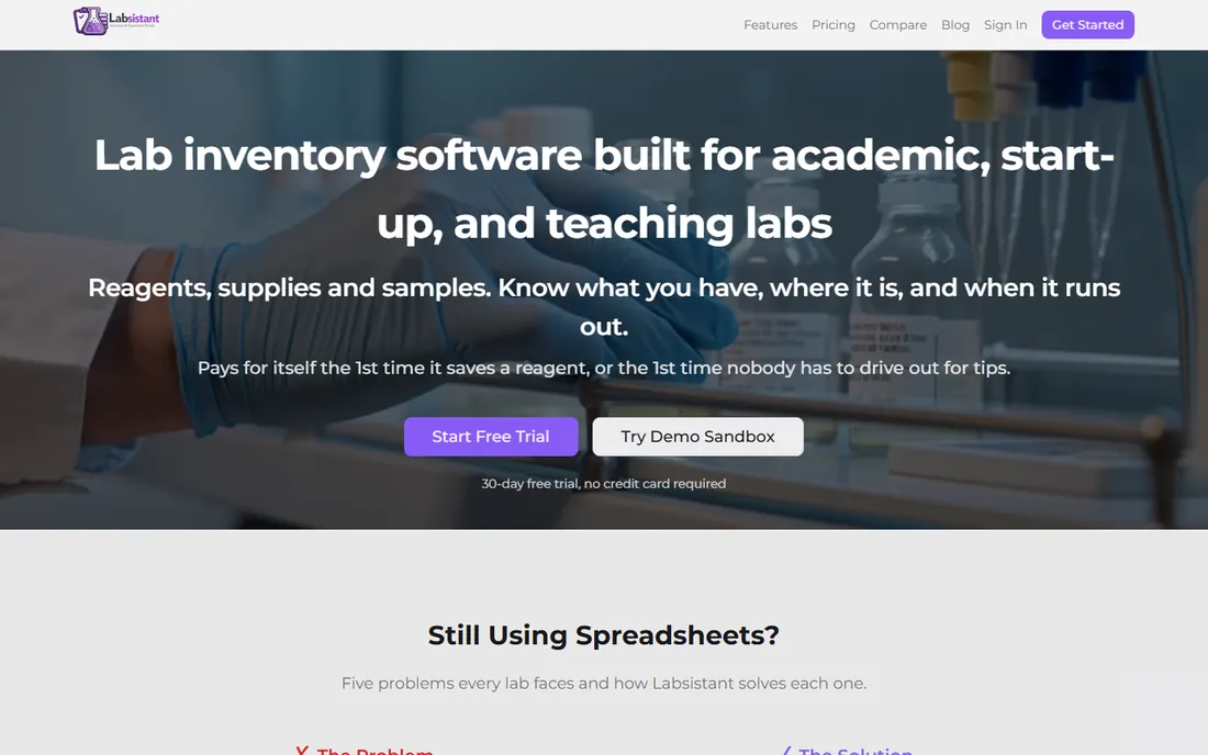 Labsistant homepage