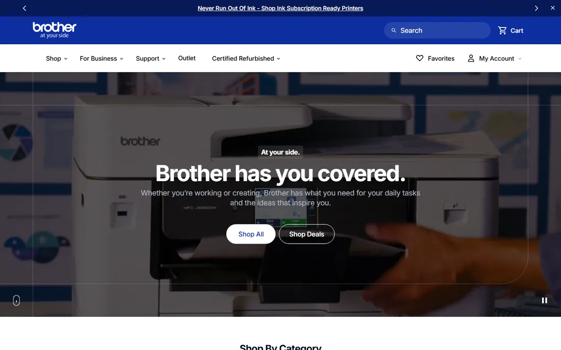 Brother P-touch Editor homepage