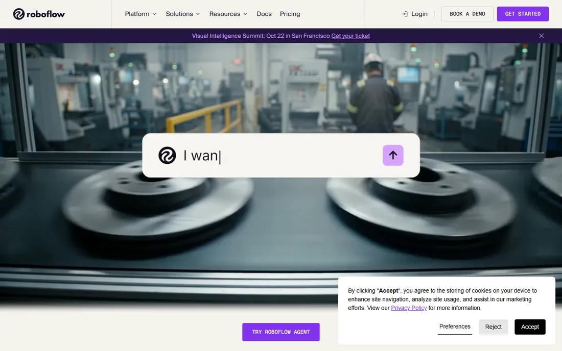 Roboflow homepage