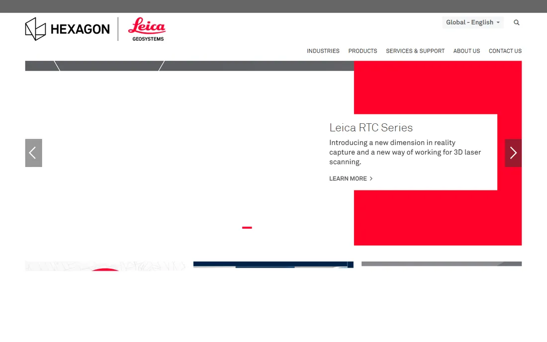 Leica Infinity homepage