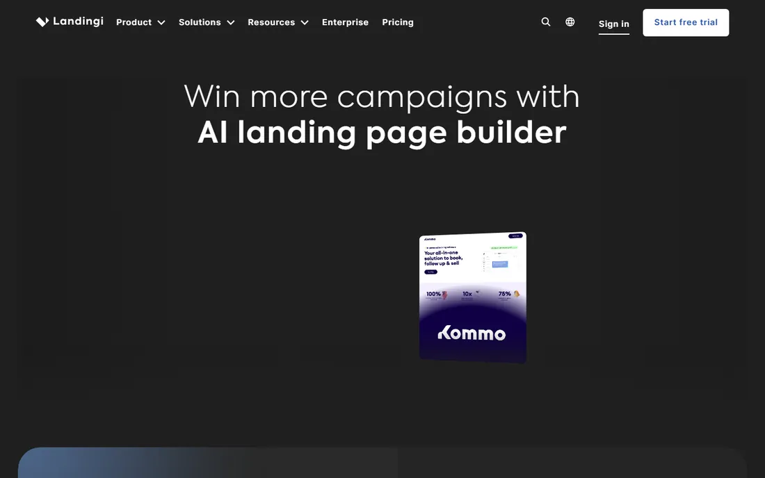 Landingi homepage