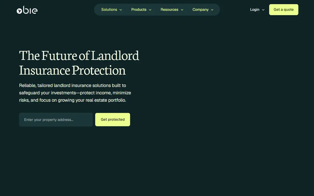 Obie homepage