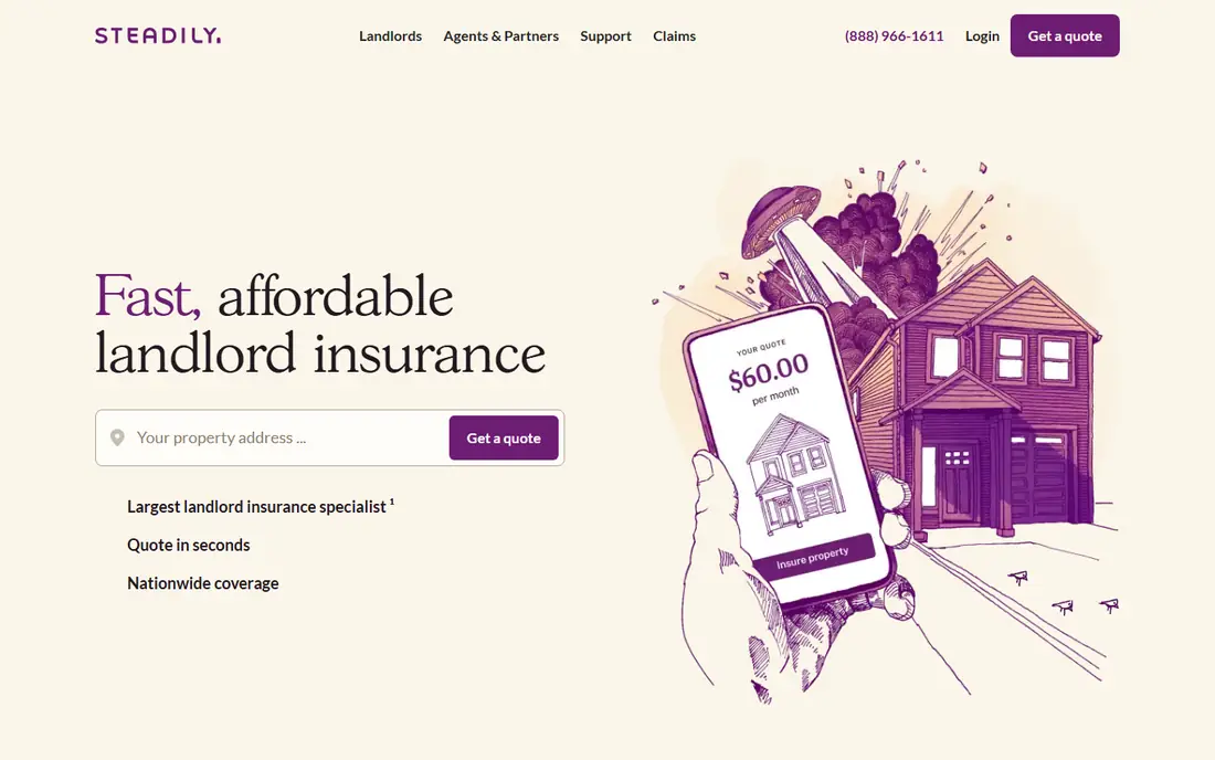 Steadily homepage