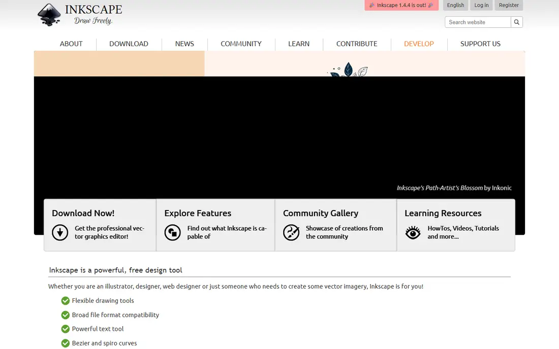 Inkscape homepage