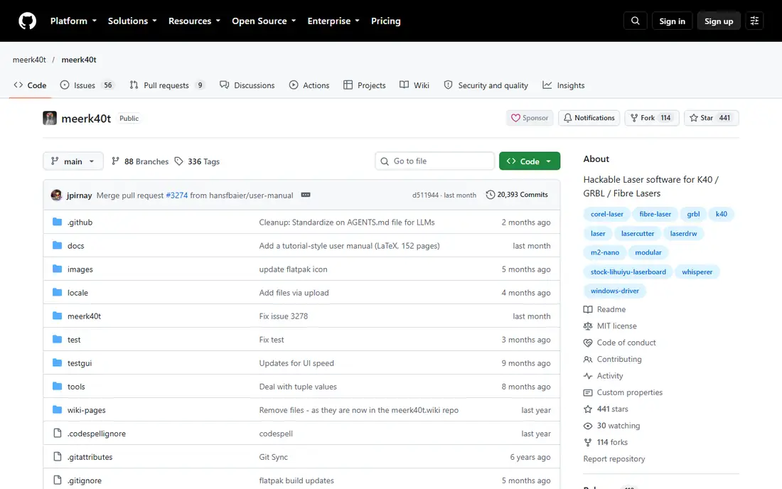 MeerK40t homepage