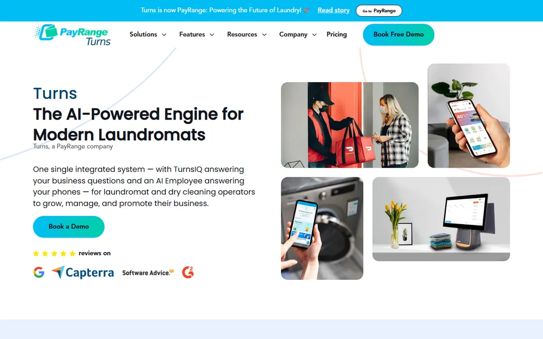 Turns homepage