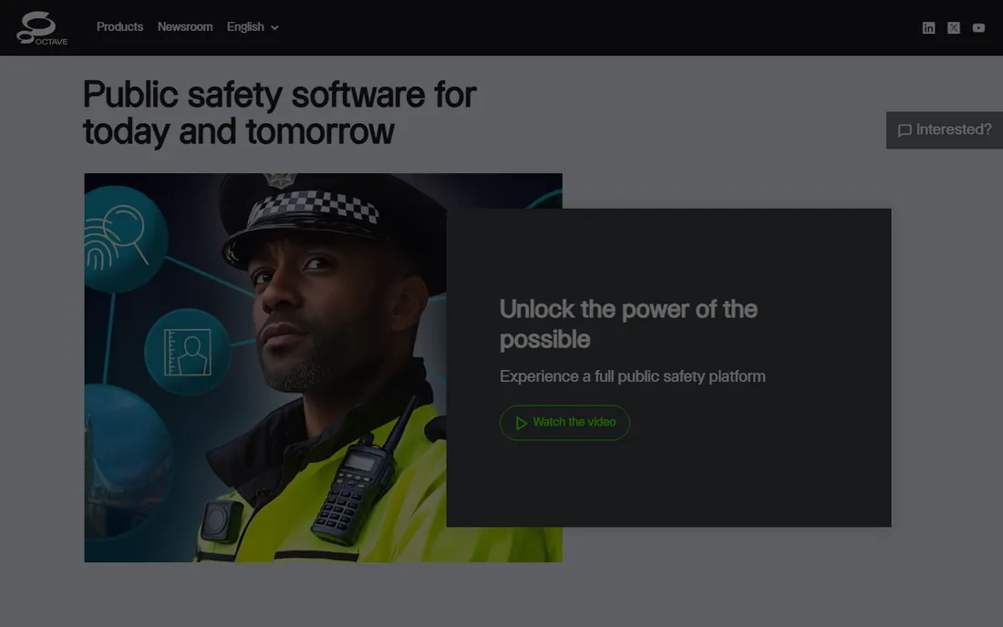 Hexagon homepage