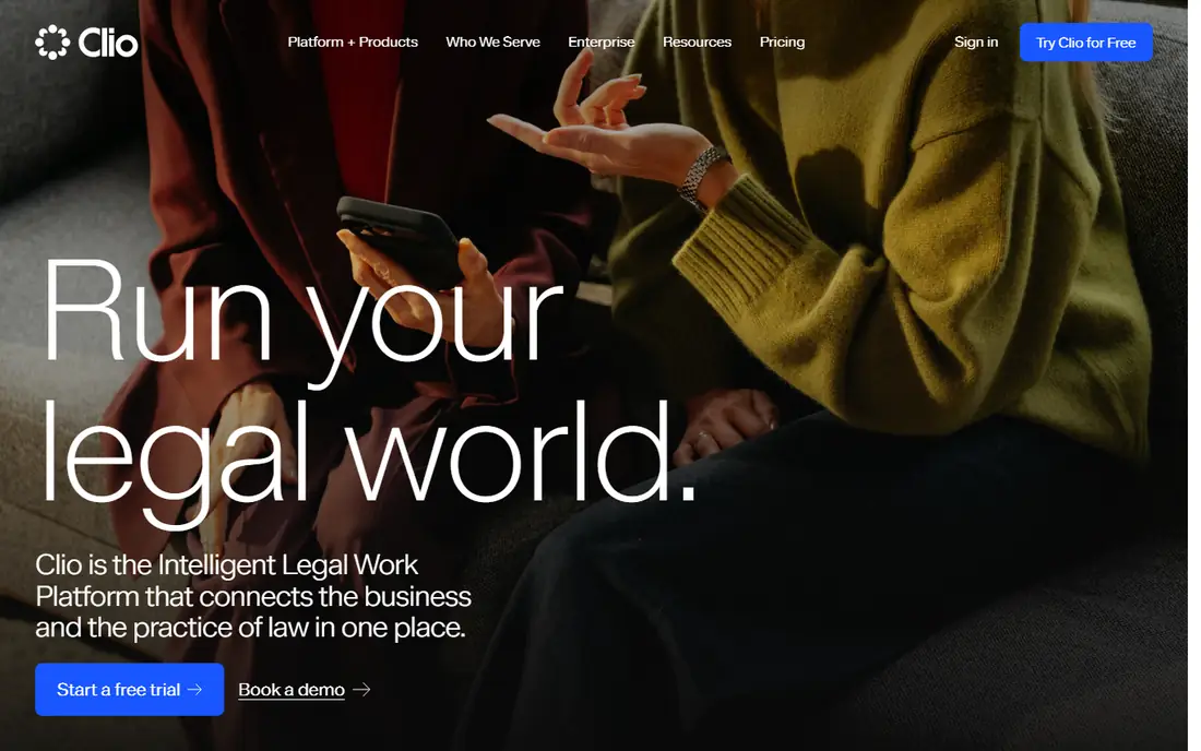 Clio homepage