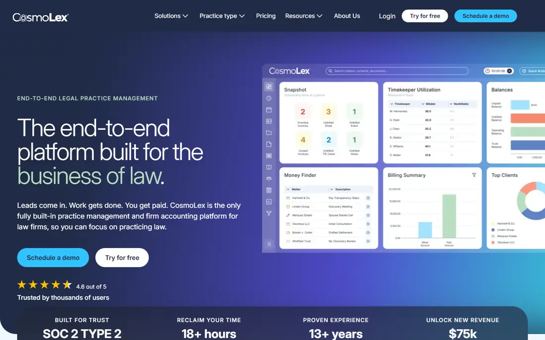 CosmoLex homepage