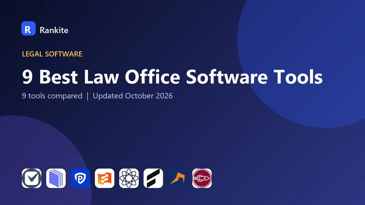 9 Best Law Office Software Tools for 2026