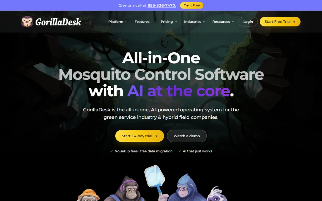 GorillaDesk homepage