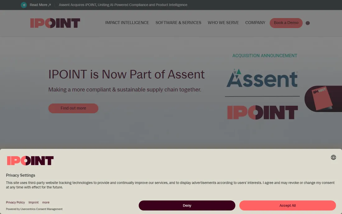 iPoint homepage