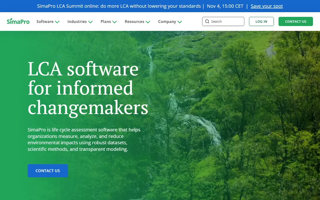 SimaPro homepage