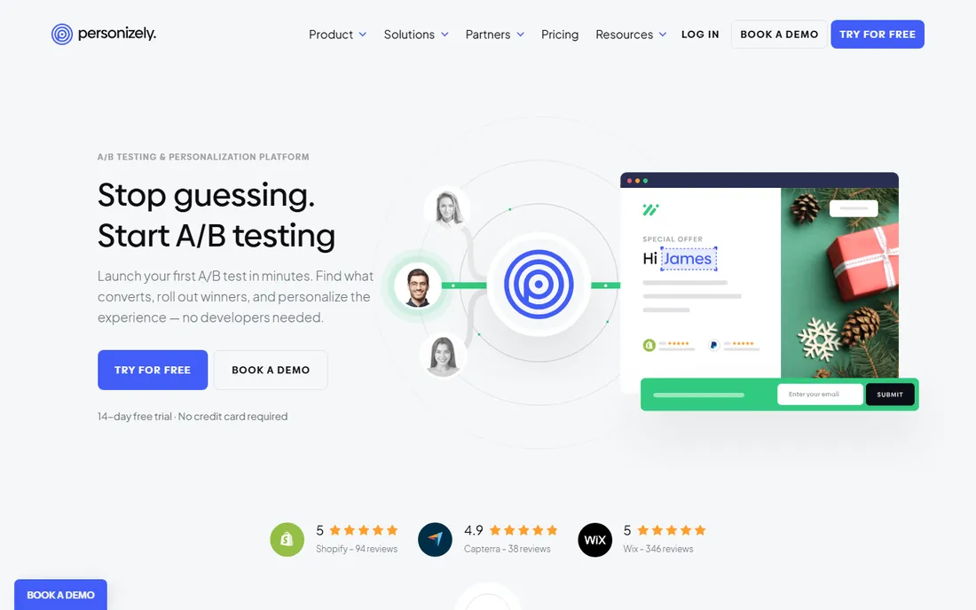 Personizely homepage