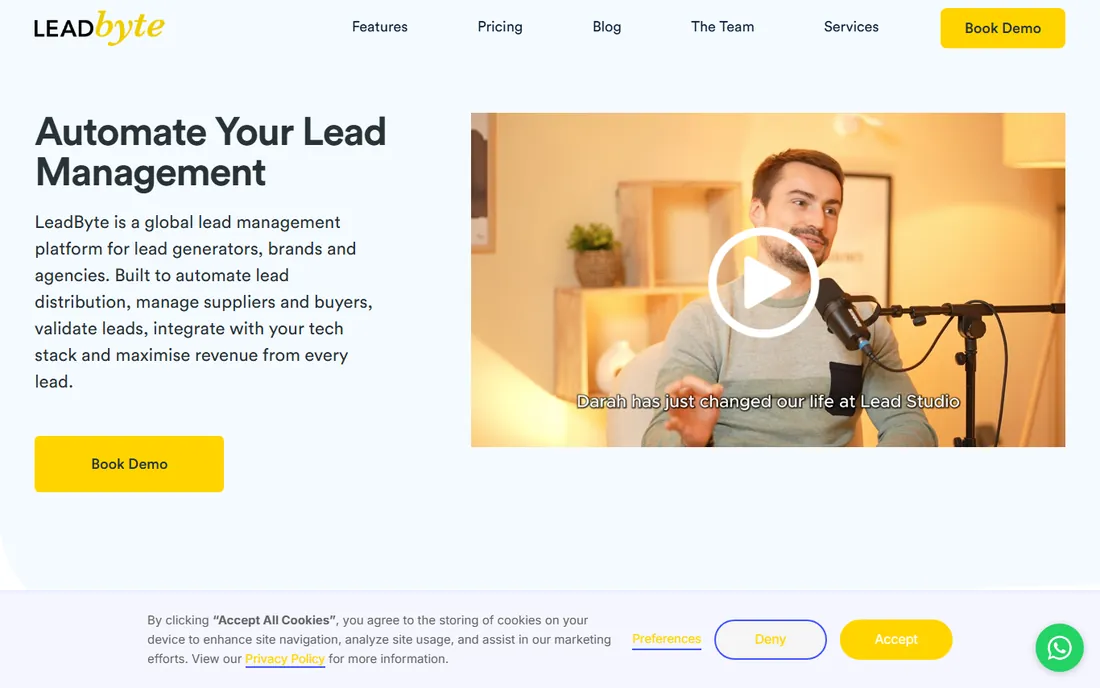 LeadByte homepage