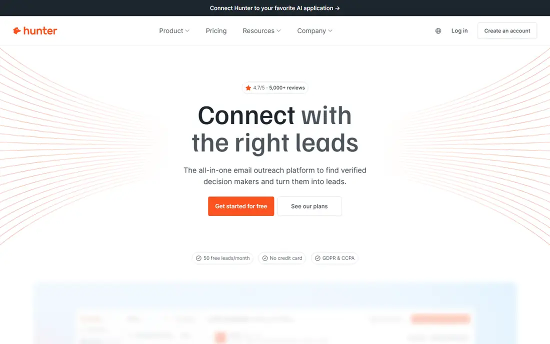 Hunter homepage