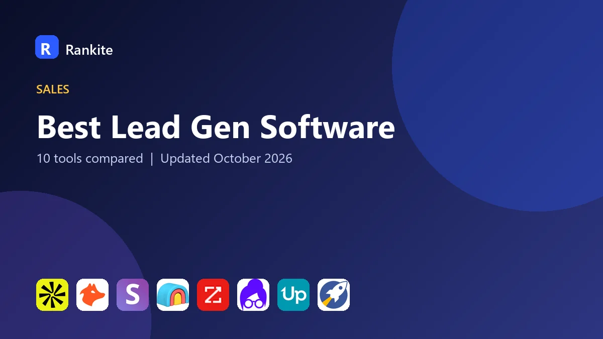 Best Lead Gen Software in 2026: 10 Tools Compared