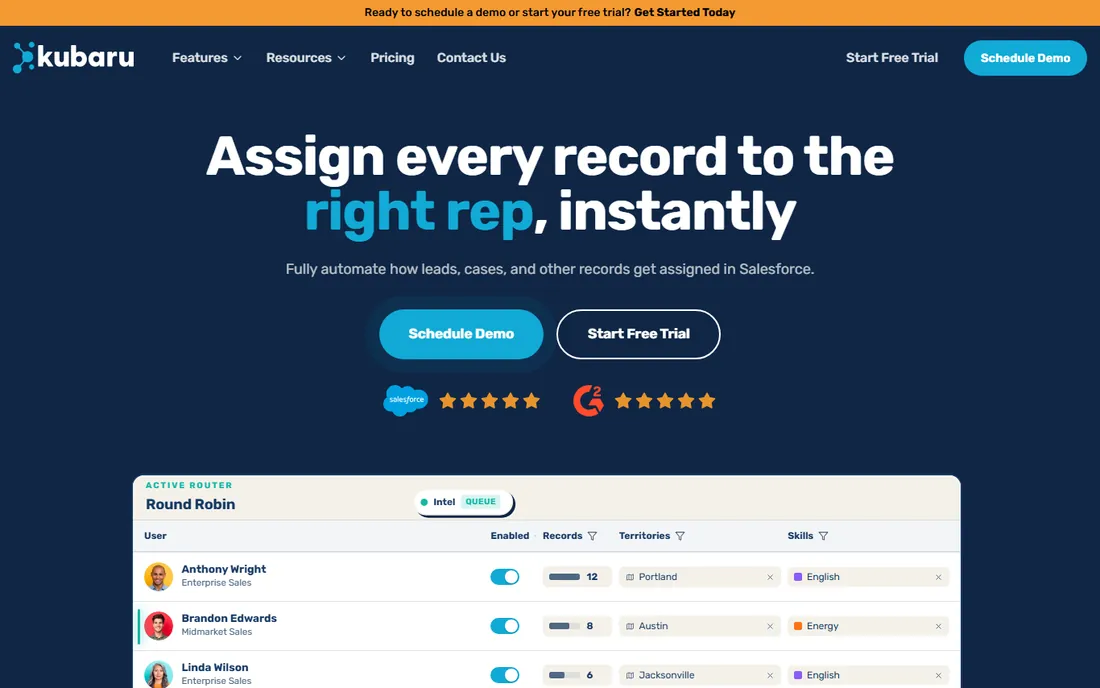 Kubaru homepage
