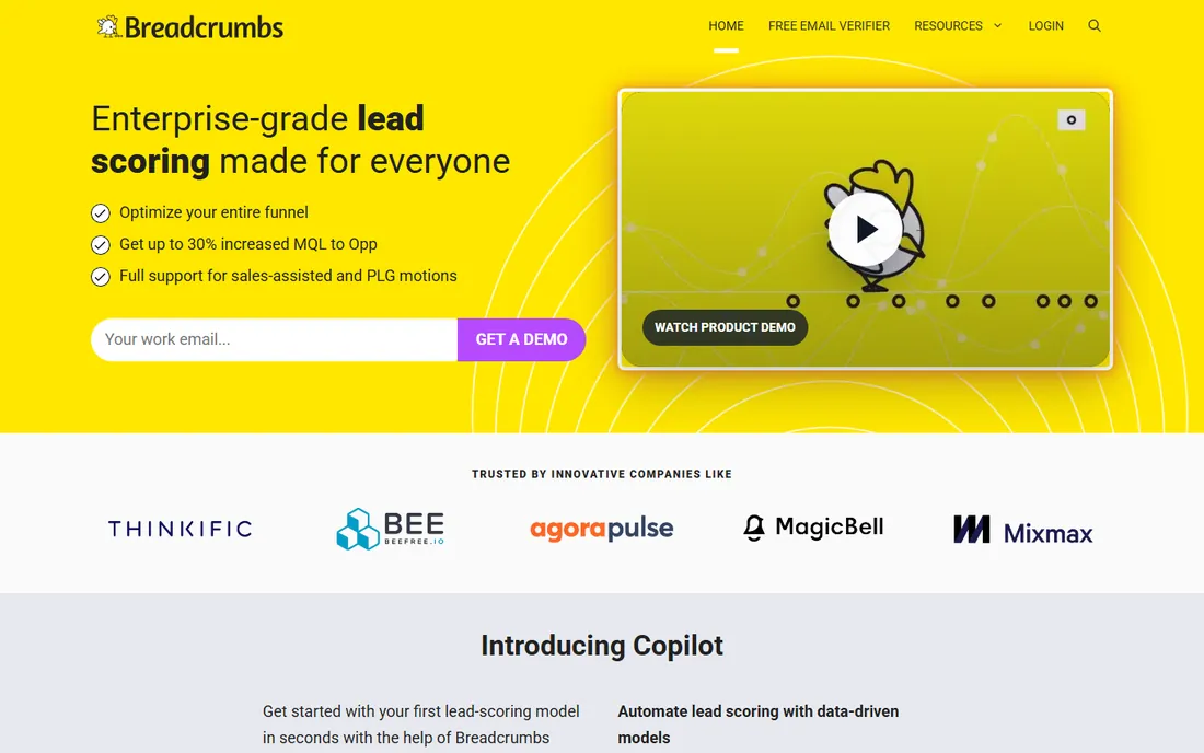 Breadcrumbs homepage