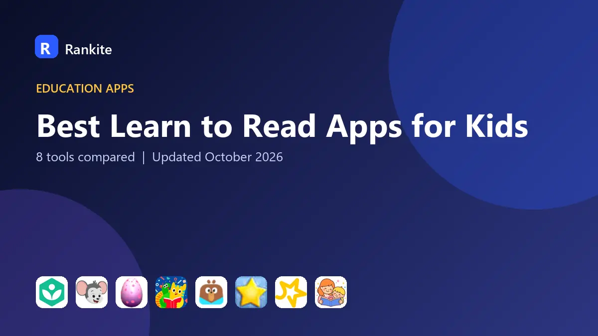Best Learn to Read Apps for Kids in 2026: 8 Apps Compared