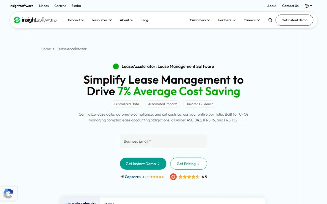 LeaseAccelerator homepage