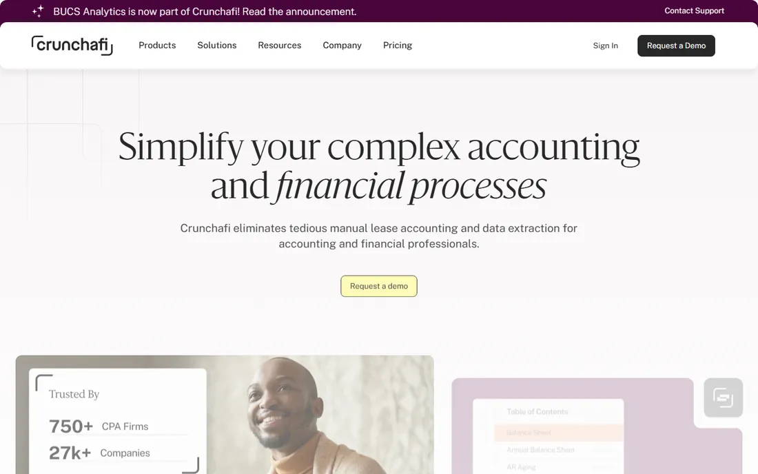 Crunchafi homepage
