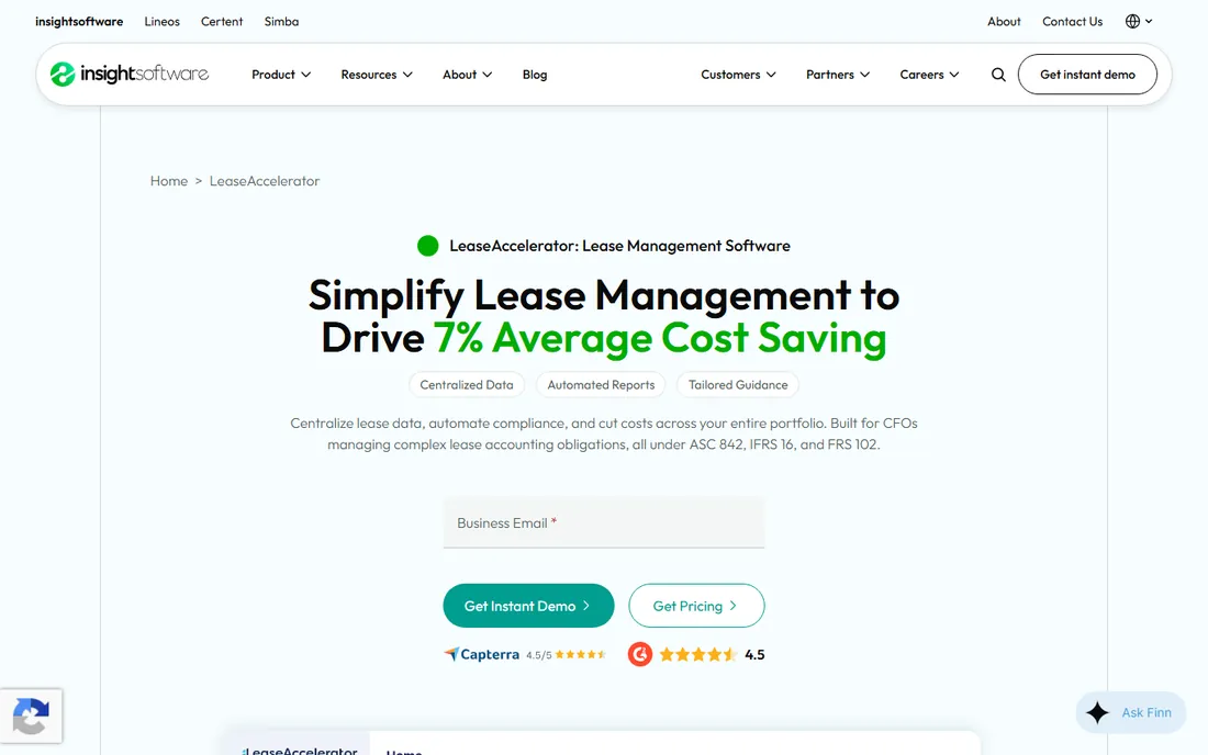 LeaseAccelerator homepage