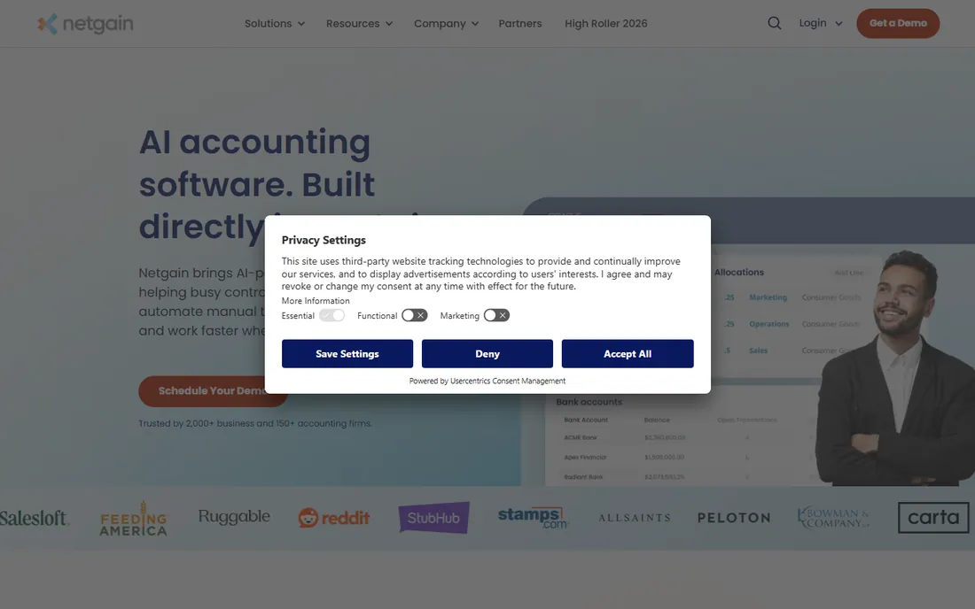 NetLease by Netgain homepage