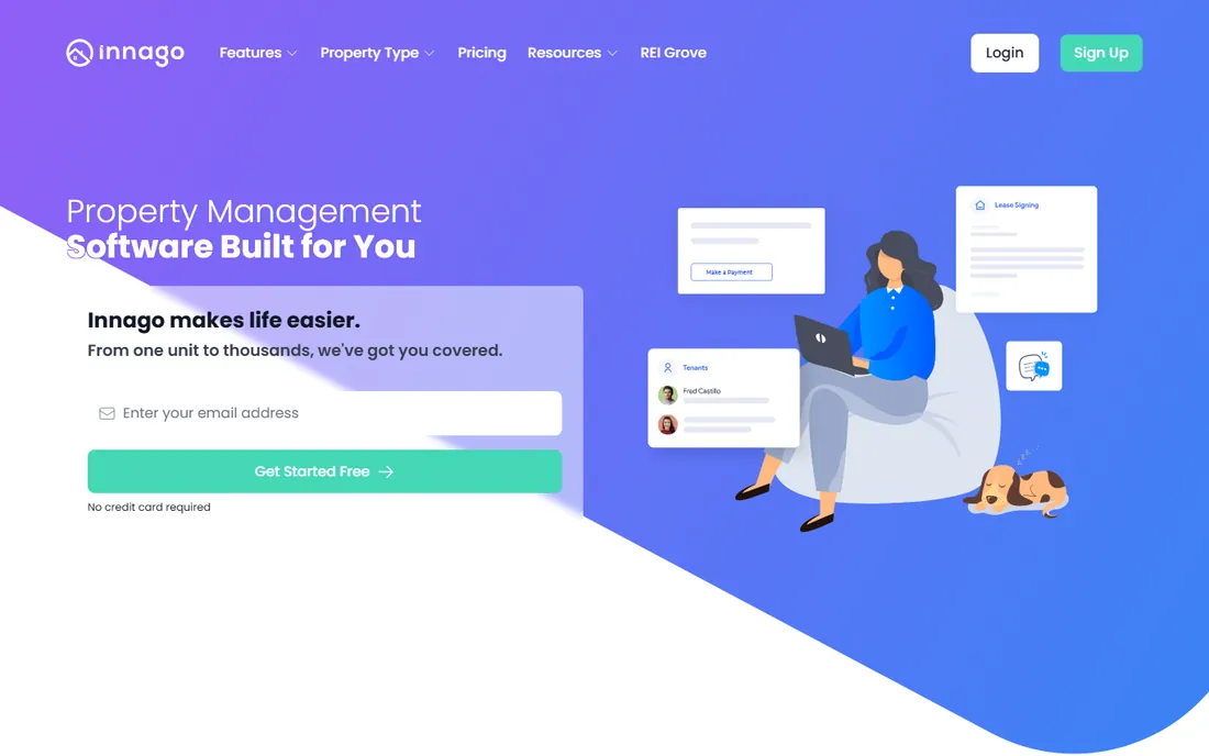 Innago homepage