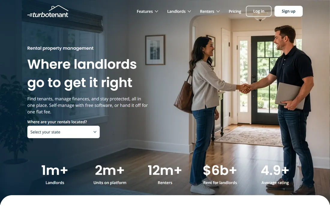 TurboTenant homepage