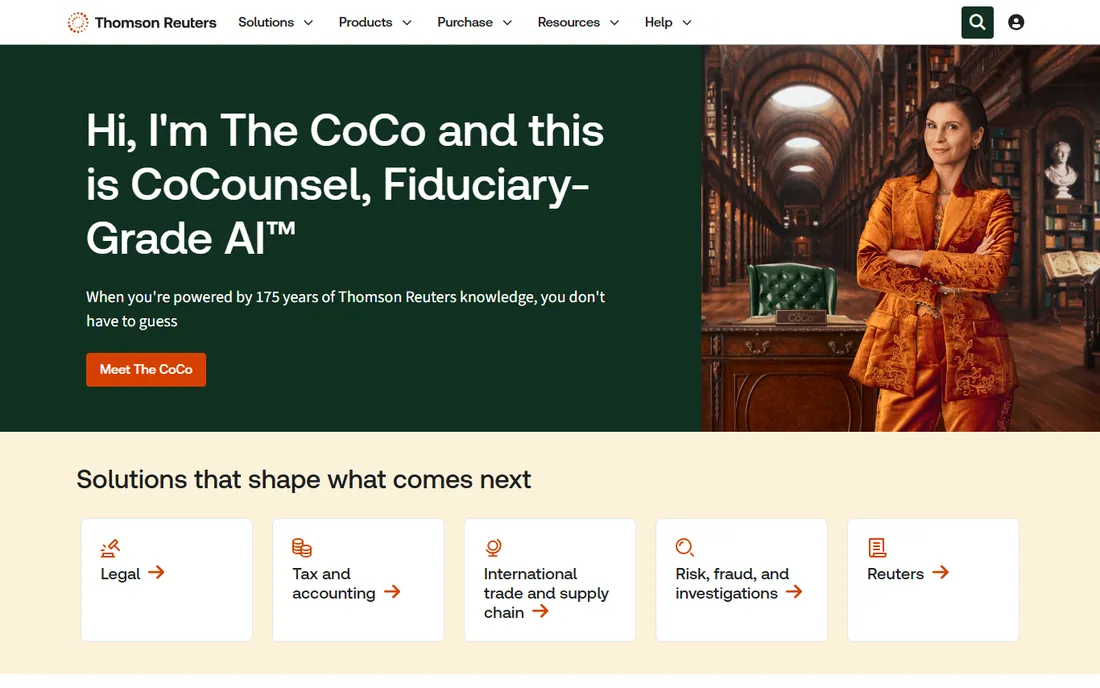 CoCounsel homepage