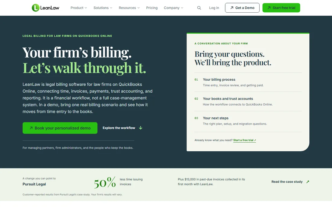 LeanLaw homepage