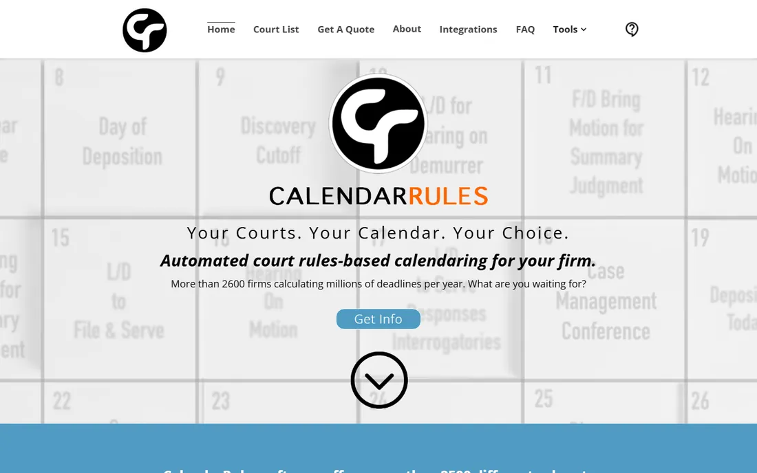 CalendarRules homepage
