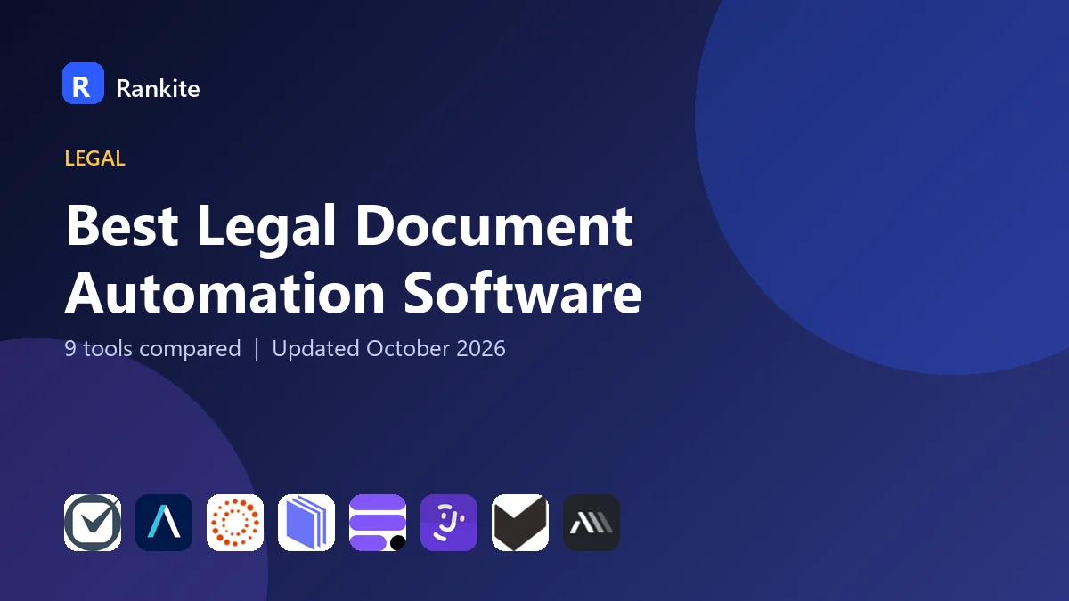 Best Legal Document Automation Software in 2026: 9 Tools Compared