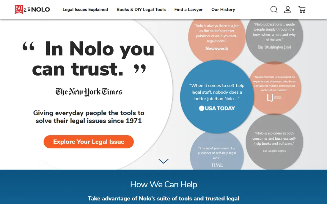 Nolo WillMaker homepage