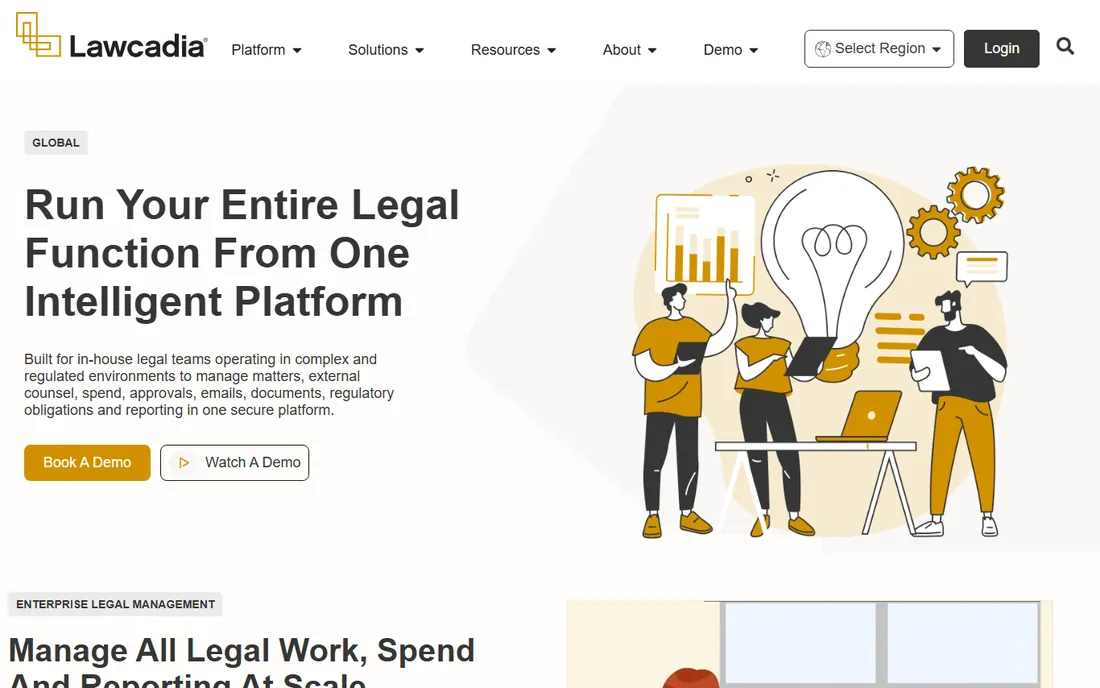 Lawcadia homepage