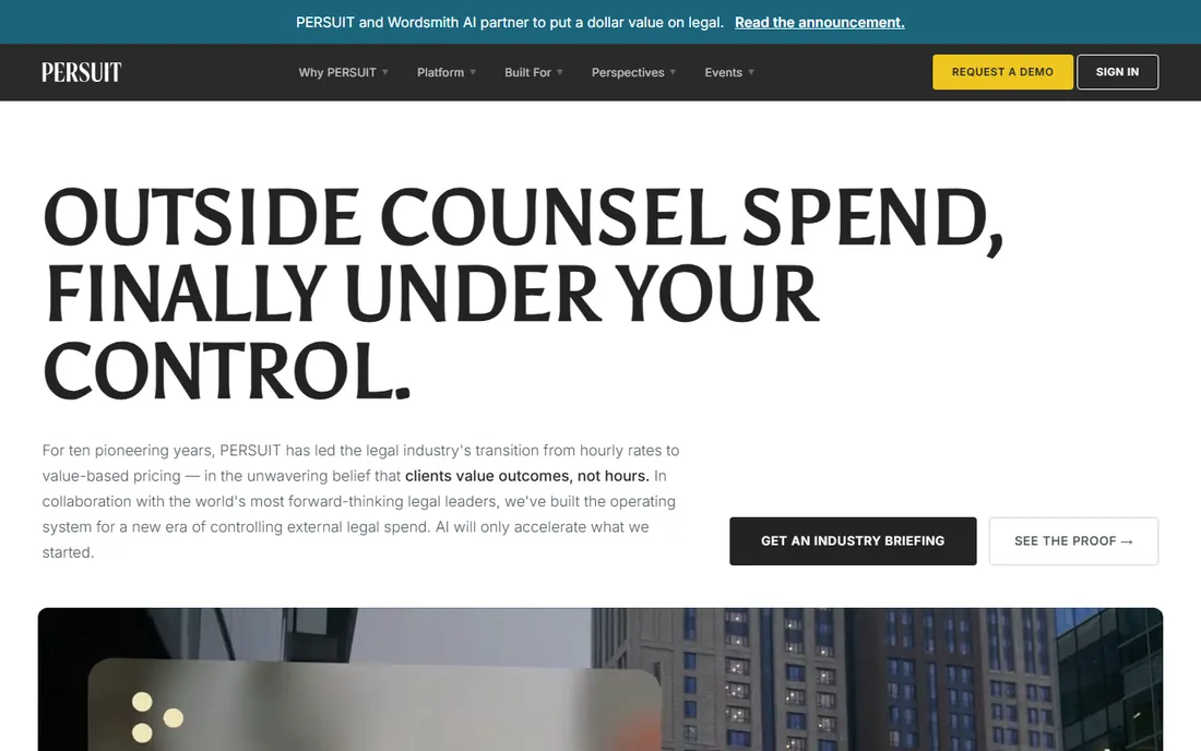Persuit homepage