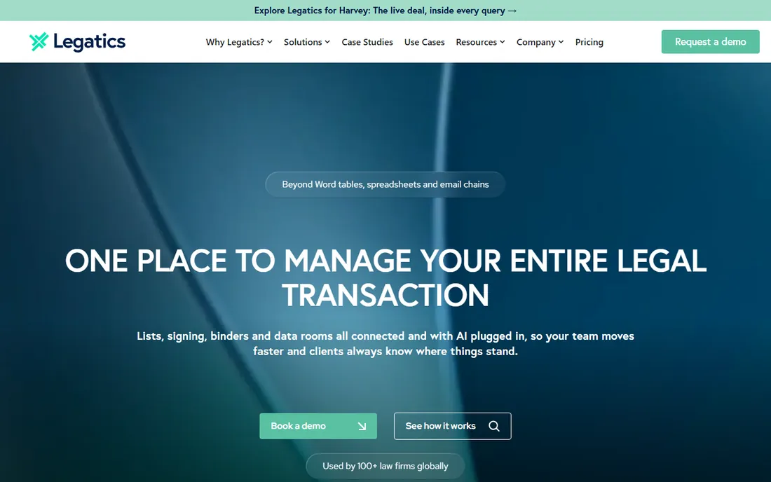 Legatics homepage