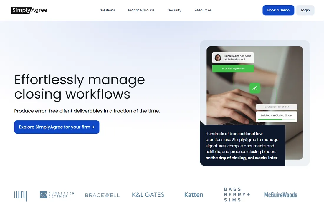 SimplyAgree homepage