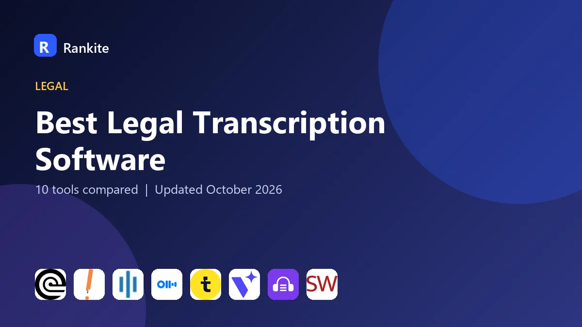 Best Legal Transcription Software in 2026: 10 Tools Compared