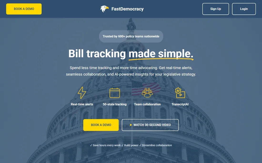 FastDemocracy homepage