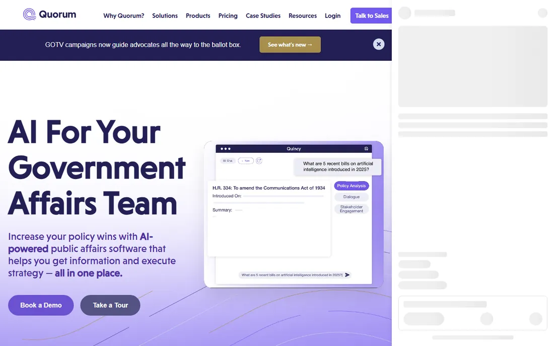 Quorum homepage