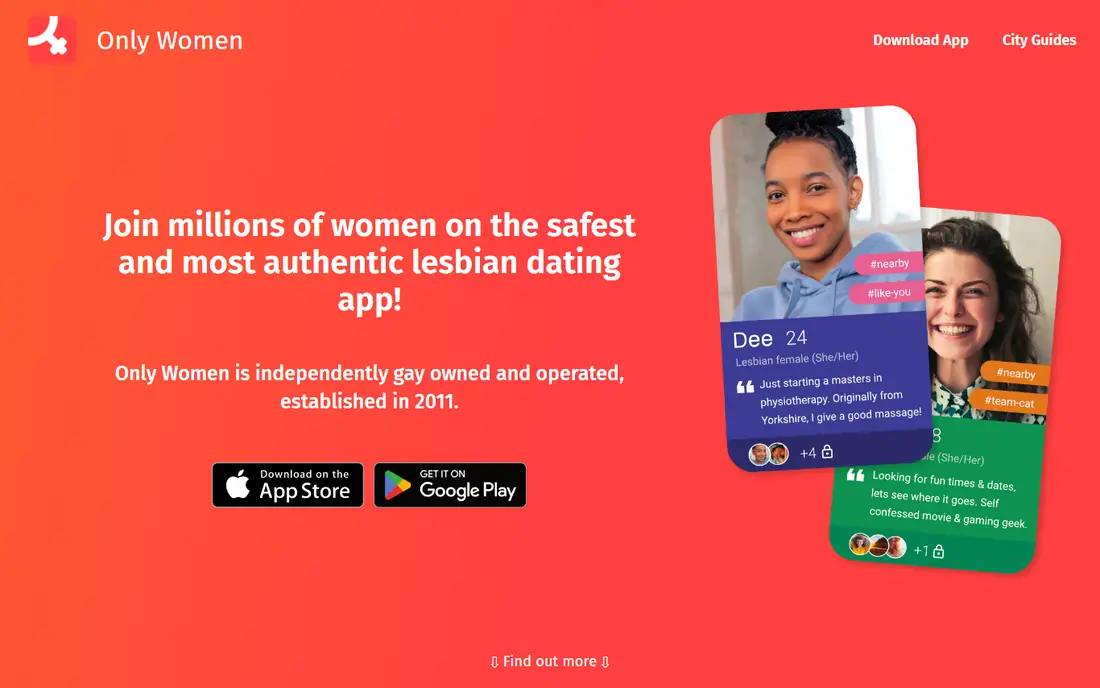 Only Women homepage