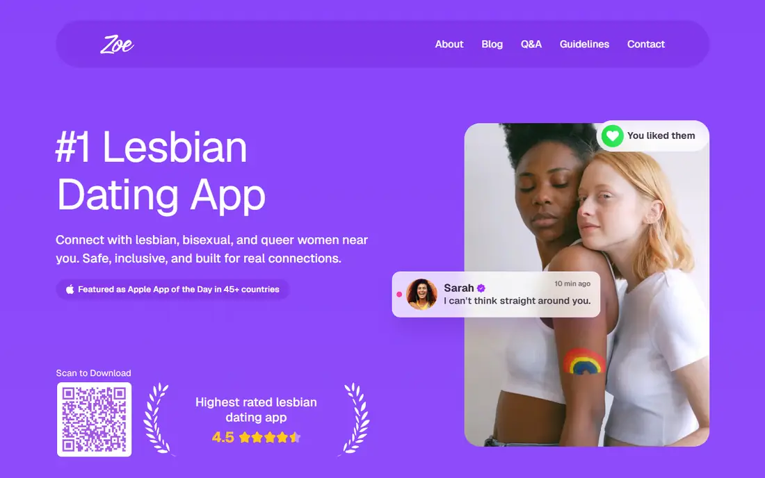 Zoe homepage